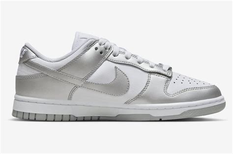 zilver nike dunks|Nike dunk low metallic.